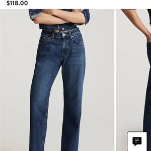 Mavi Savannah high rise Straight Leg Jeans